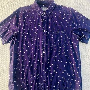 Topman Men’s Button Down Short Sleeve Shirt